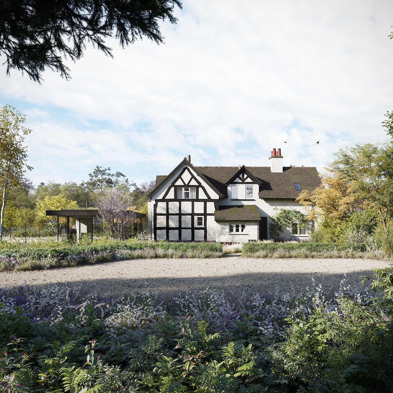 Wyches Farm architectural visualisation by Found
